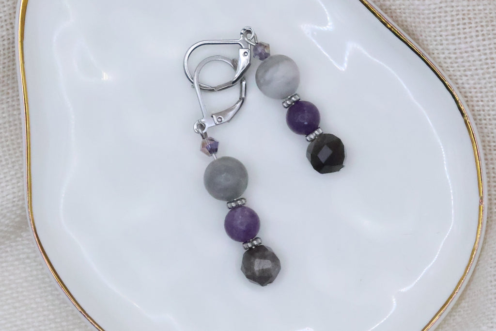 Earrings - Purple Dusk