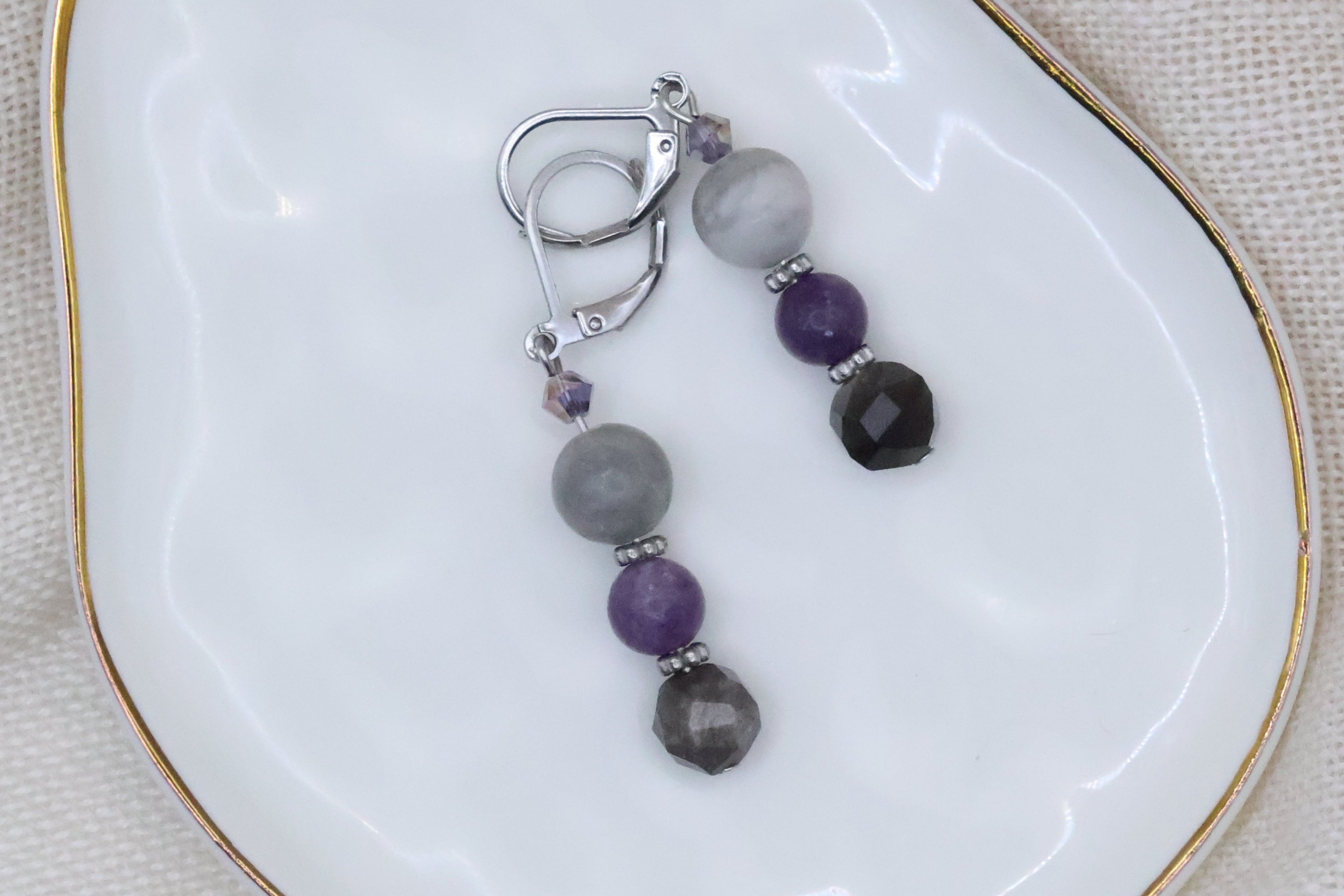 Earrings - Purple Dusk