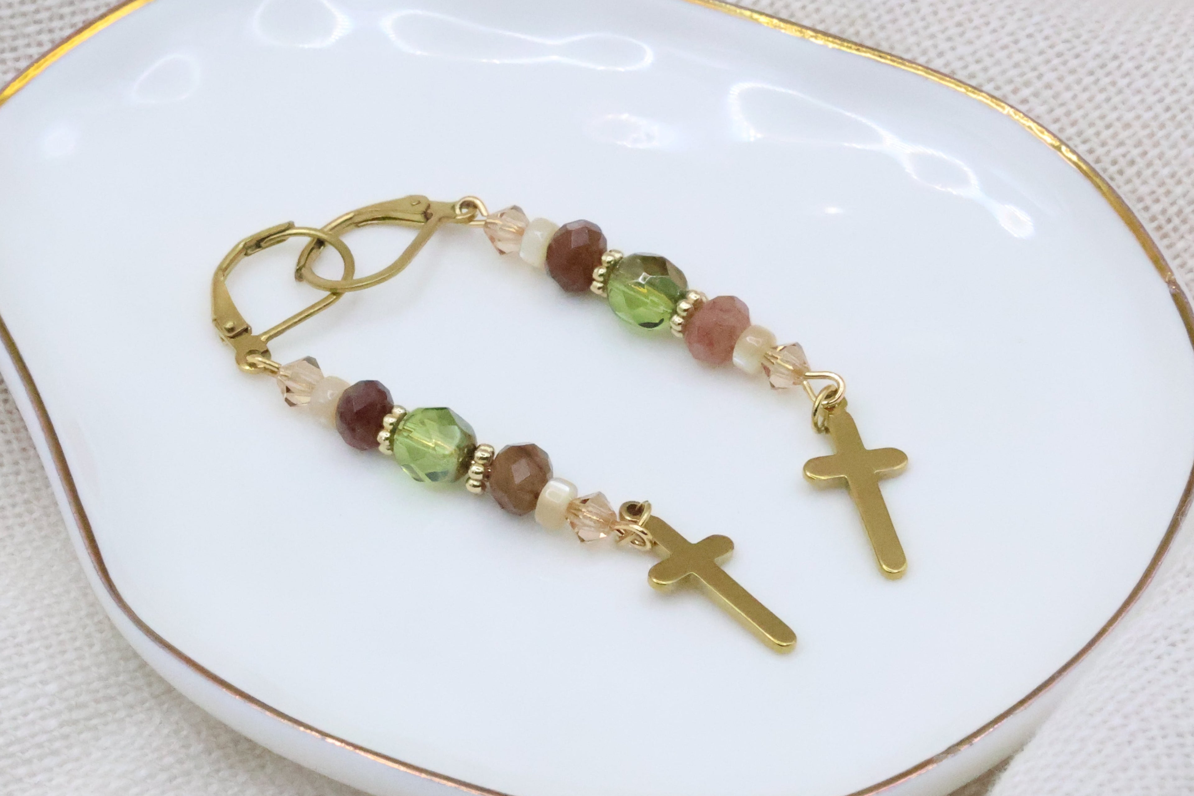 Earrings - Nature Walk with Cross