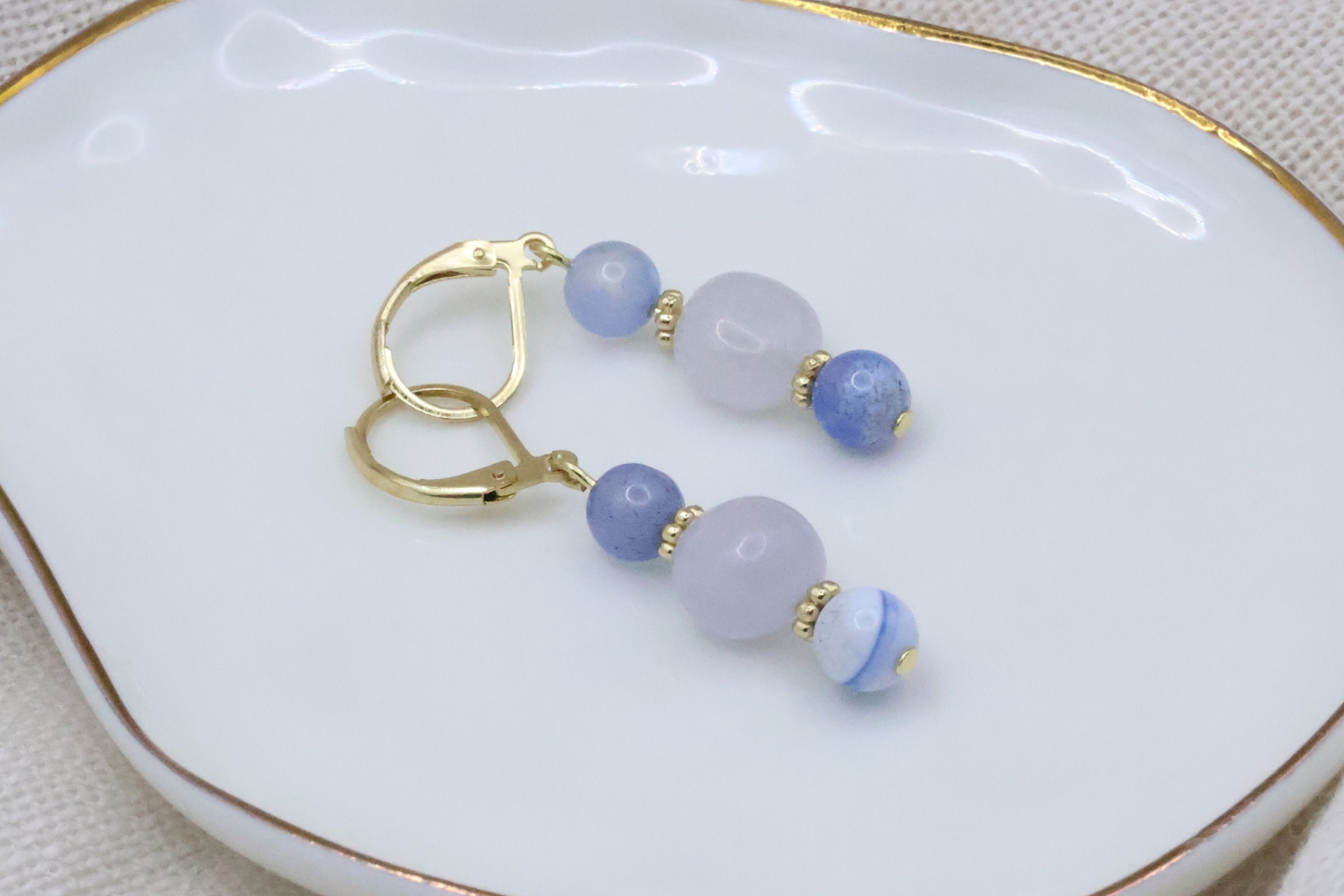 Earrings - Periwinkle Peace