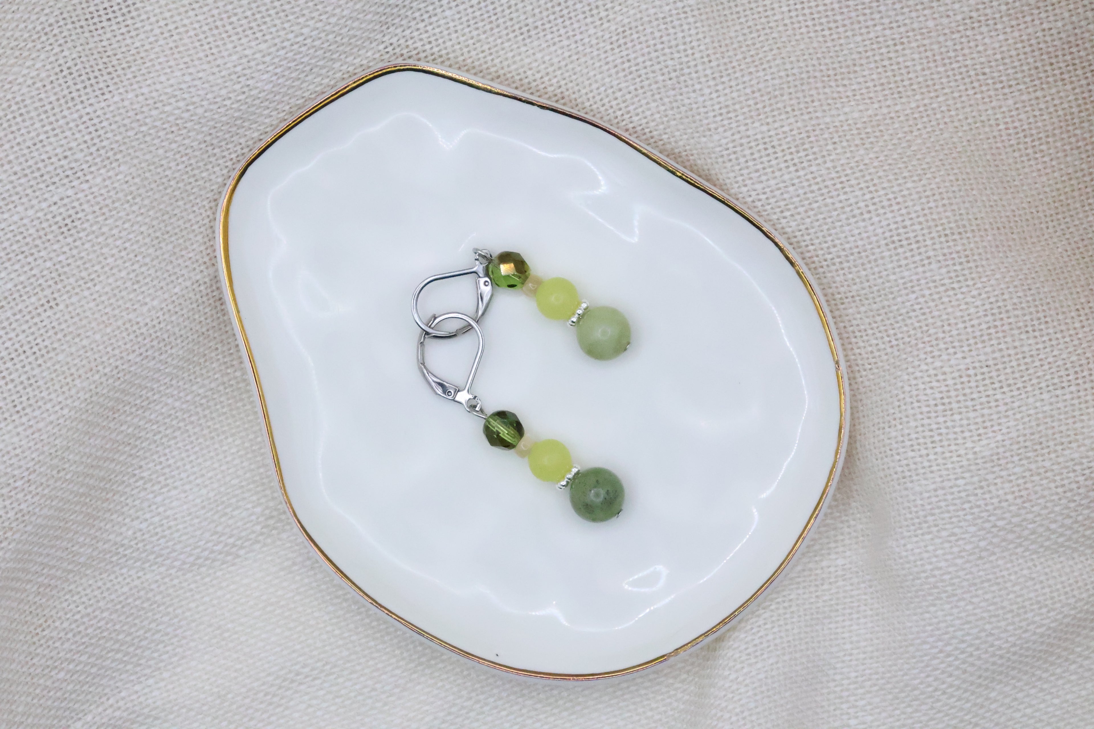 Earrings - Honeydew Green