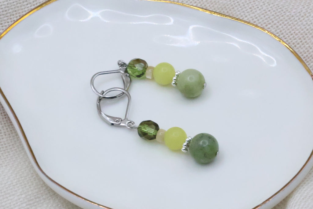 Earrings - Honeydew Green