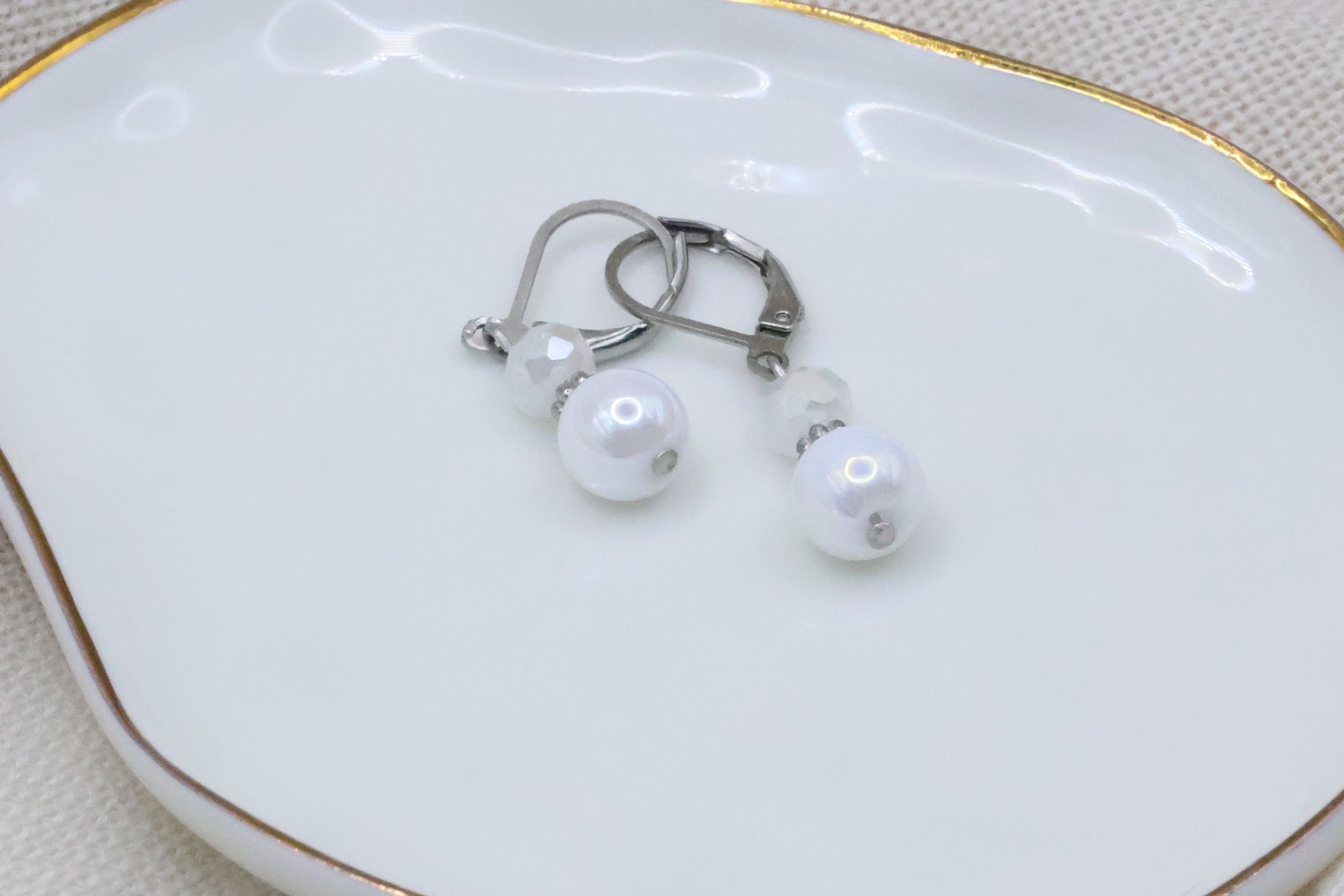 Earrings - Pure White