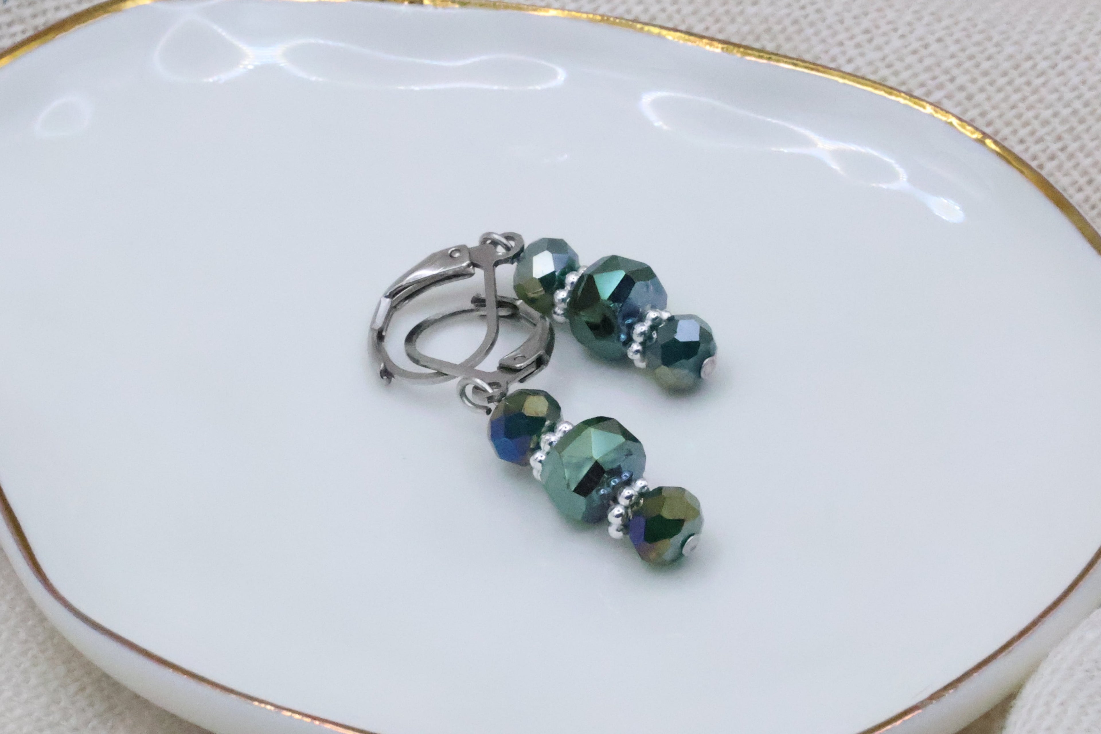 Earrings - Emerald