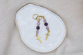 Earrings - Purple Star with Cross